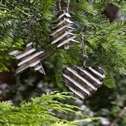 Hanging Wooden Waffle Decorations