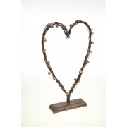 Large Standing Twig Heart